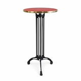 thumbnail of Mesa alta de bistrô EIFFEL - Vermelho Carmim - Latão - Bistromania