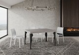 thumbnail of Paxon Cashmere ausziehbarer Tisch 120/204x80 cm mit anthrazitfarbenen Beinen