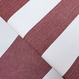 thumbnail of Now's Home - Parasol en tissu avec rayures coquelicot et blanc diam 240cm isola