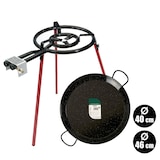 thumbnail of San Ignacio - Juego de paellera esmaltada 46cm quemador 400 colección LA DEHESA