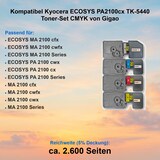 thumbnail of Kompatibel Kyocera ECOSYS PA2100cx TK-5440 Toner-Set CMYK von Gigao