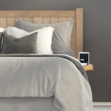 thumbnail of Relaxdays Bettablage, Mini-Nachttisch zum Anklemmen, aus Bambus, Getränkehalter D: 9 cm, platzsparender Organizer, natur