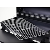 thumbnail of Barbecuetrolley HWC-F70, houtskool barbecue staander barbecue tuinbarbecue met dekselplateau, staal 103x93x70cm zwart