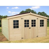 thumbnail of HABRITA abri de jardin 12.65m² bois naturel ba4030.02n