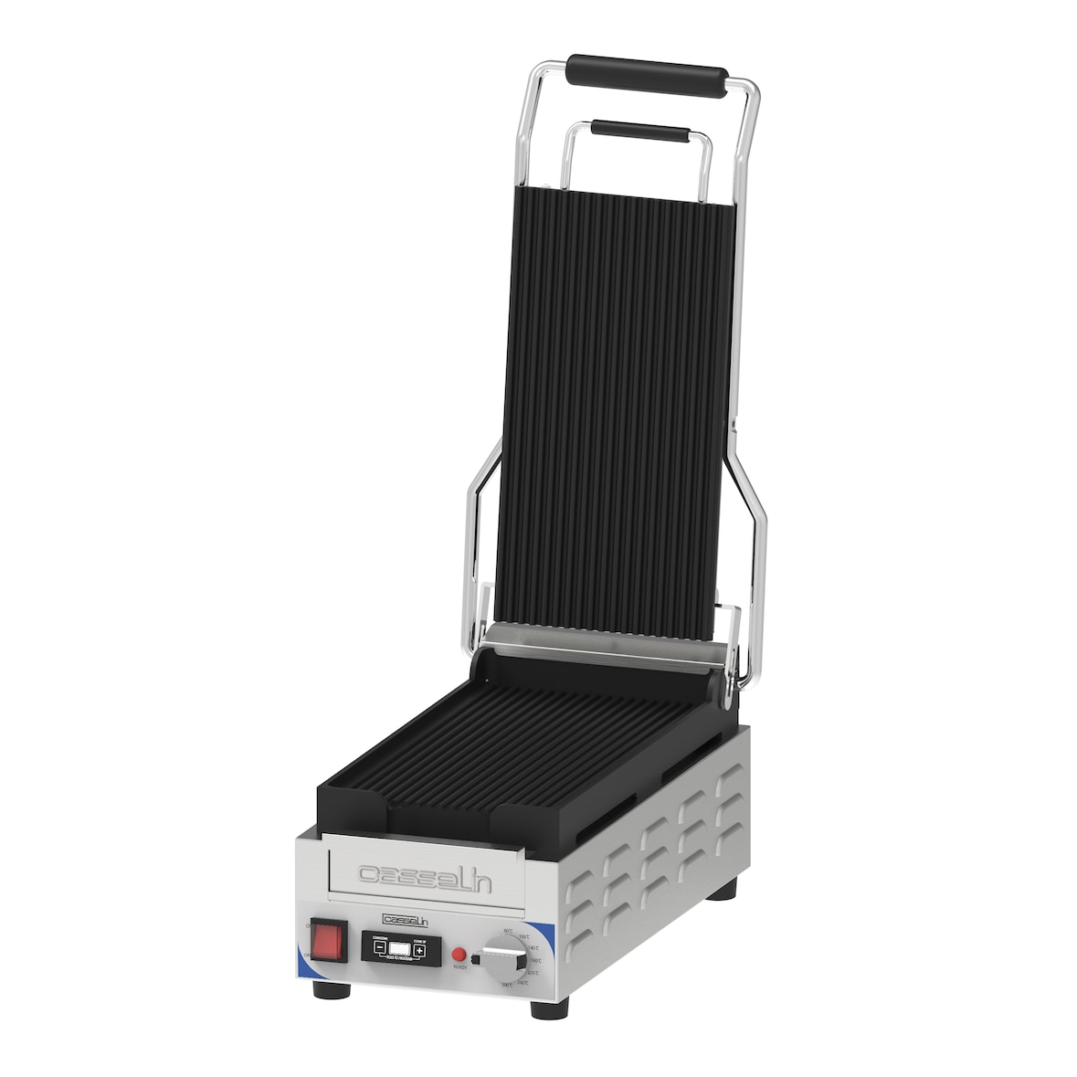 Piastra Panini Compact Premium scanalata - Scanalata con timer  CGPRRXSPT Casselin