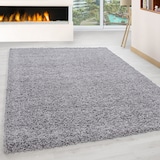 thumbnail of Teppich Schlafzimmer Hochflor Unifarben Samtweich Waschbar Strapazierfähig Wohnzimmer Hellgrau 240x340 cm – RHEIN von Kadima Design