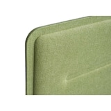thumbnail of Bureau scheidingswand HWC-G76, kantoor privacy scherm bureau pin board, geluidsisolatie stof/textiel met reliëf ~ 100x30cm groen