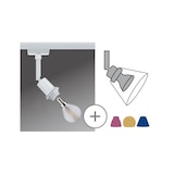 thumbnail of Paulmann URail Railspot DecoSystems Basic Losse spot E14  max. 20W  dimbaar 230V Wit 96970