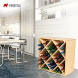 thumbnail of PROREGAL Modulares Weinregal VINCELLAR MOD | HxBxT 60x60x30cm | Rauten Modul für 30 Flaschen| Massives Kiefernholz | Natur | Flaschenregal