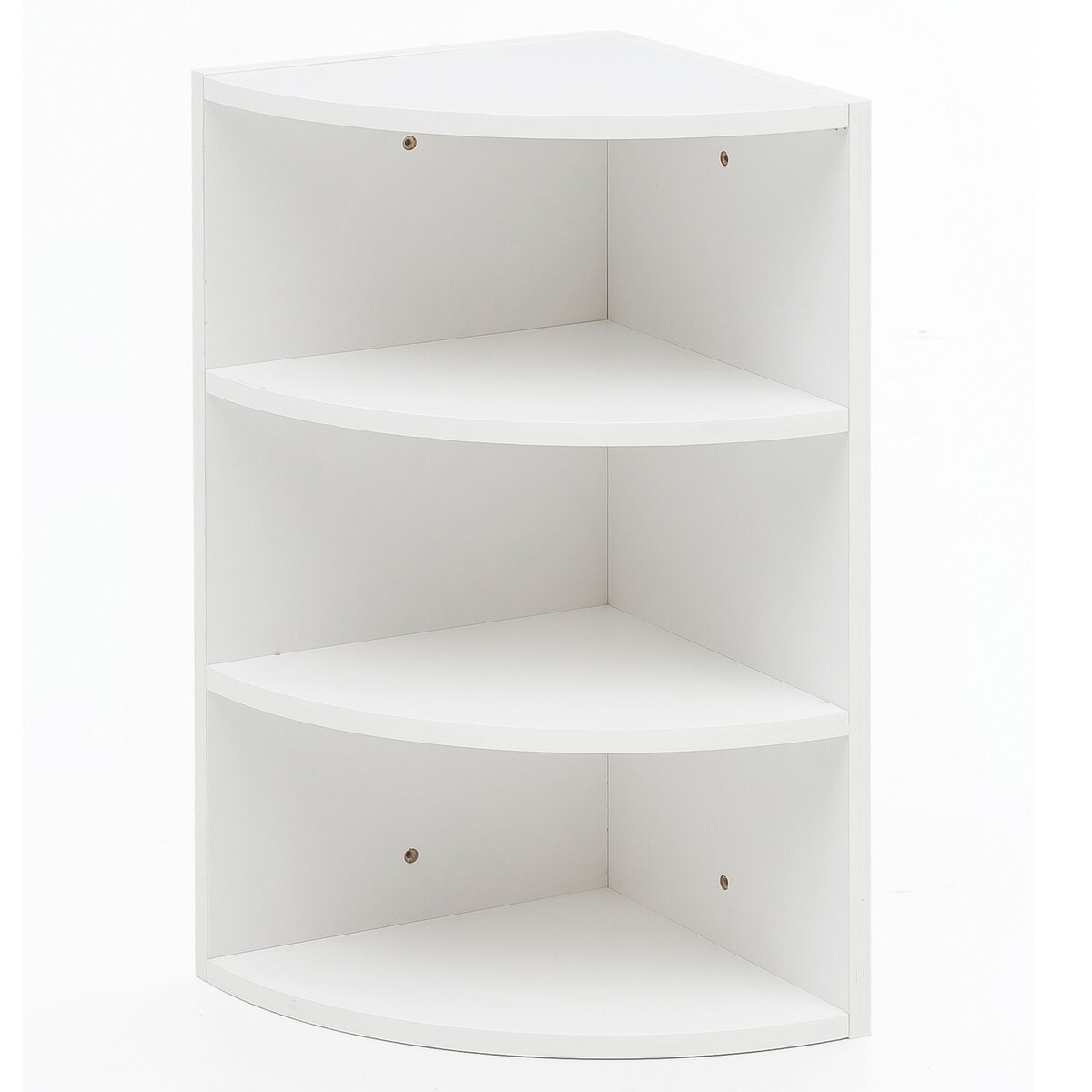 KADIMA DESIGN Eckregal Weiß 30 x 60 x 30 cm WL5.843 Holz Wandregal Eck Hängeregal, Holzregal für die Wand Hoch, Wandboard Freischwebend, Design 