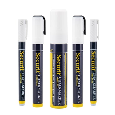 Securit® Set di 5 Marcatori a Gesso Liquido - Libertà Creativa per i Professionisti della Ristorazione