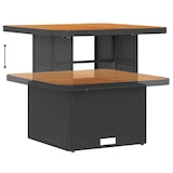 thumbnail of vidaXL 13-teiliges Garten-Sofa-Set mit Kissen in Schwarz aus Poly-Rattan und Akazienholz.