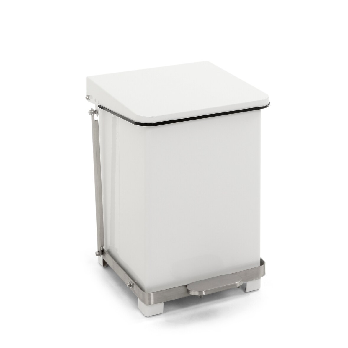 Industriële pedaalemmer 27 ltr - wit