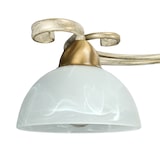 thumbnail of Licht-Erlebnisse Romantische Deckenlampe Weiß Gold Glas Metall Landhaus Deckenleuchte Wohnzimmer Küche AURORA, AD132-13-37