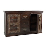 thumbnail of SIT Möbel Dressoir | 2 deuren, 3 laden | gerecycleerd oud hout | bruin | B 150 x D 45 x H 90 cm | 05103-30 | Serie ALMIRAH