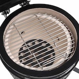thumbnail of vidaXL 2-in-1 Kamado-Grill Smoker Keramik 56 cm : Farbe - Schwarz