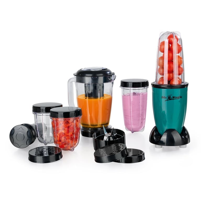 GOURMETmaxx  Mr. Mixer Küchenmaschine Smaragdgrün, 18-tlg