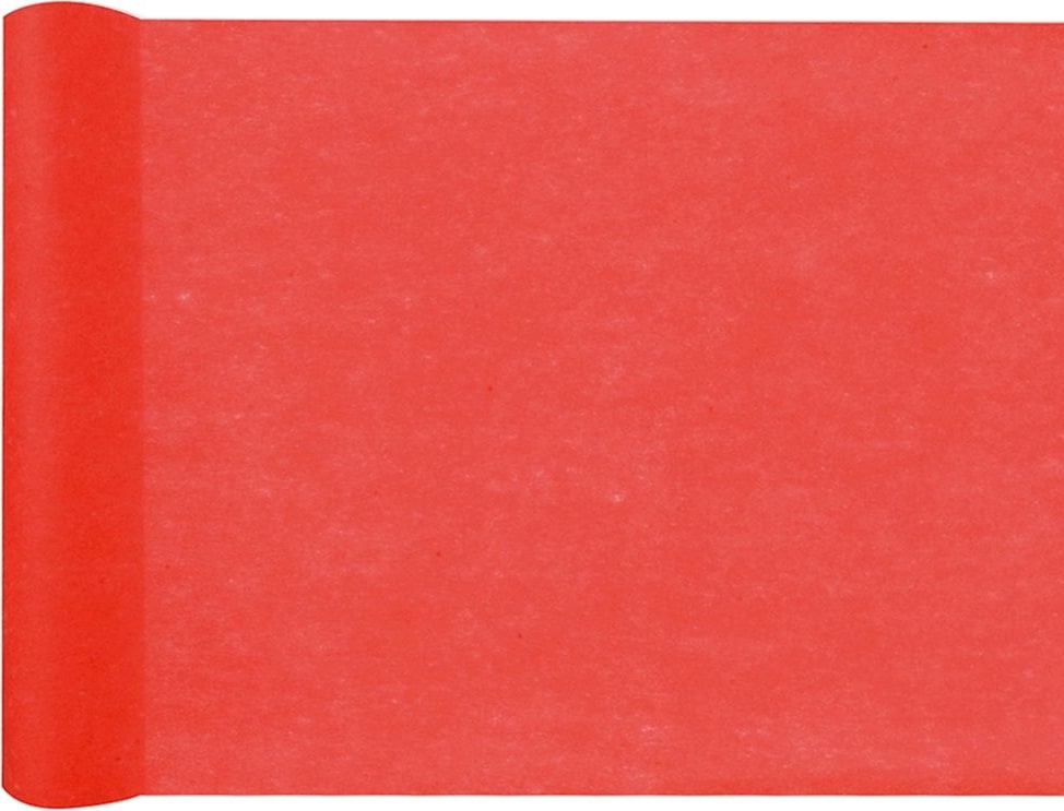 Tischläufer rot Vlies 25 m x 30 cm