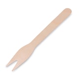 thumbnail of 500x Holz Pommes-Frites Gabel Snackgabel Schaschlikgabeln 120mm robust
