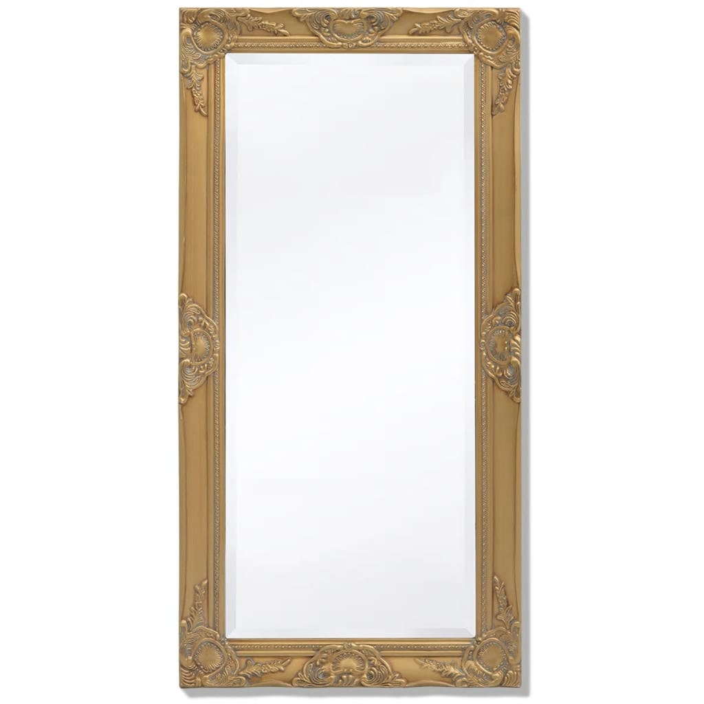 Décoshop26 - Barokstijl wandspiegel 100 x 50 cm Goud DEC022651