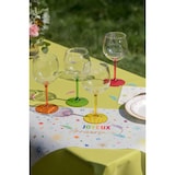 thumbnail of Goldplast Bicchiere Ballon con Gambo Verde Trasparente 582cc in TRITAN - Set di 6 pezzi. Infrangibile, Lavabile in lavastoviglie, Riutilizzabile.