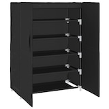 thumbnail of Helloshop26 - Armoire à chaussures range chaussures rangement meuble entrée couloir salon 60 x 28 x 90 cm Tissu noir 02_0021992