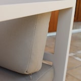 thumbnail of BS COM Salotto da Giardino con cuscini 4 posti in Alluminio 126x70x64 cm Tortora