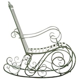 thumbnail of Lot de 2 Fauteuils à bascule d'extérieur Smilla en fer forgé Vert antique