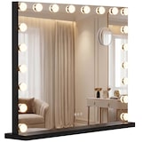 thumbnail of CLP Specchio Trucco Norlina con Bluetooth Metallo HBT: 62x80x14 cm nero con Bluetooth
