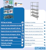 thumbnail of SimonRack Metalen stelling, 2000x1200x400 mm, 5 niveaus, metalen legbord, 200 kg buigpunt, Galvaniseerd - Simonclick