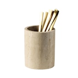 thumbnail of APS Bestekhouder TRAVERTINE - travertijn (kalksteen), Ø 11 cm, hoogte 13,5 cm, met afvoergat