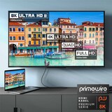 thumbnail of Primewire - 0,5m High Speed 8K HDMI Kabel mit Ethernet ARC 3D 4K Ultra HD 7680x4320 @ 120 Hz PS4 360 TV OLED PC Laptop Beamer Monitor - Schwarz