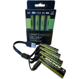 thumbnail of VERICO LoopEnergy Pro AA 3330 Wiederaufladbare USB-C Batterie AA 1,5V 3330mWh