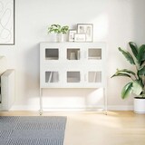 thumbnail of vidaXL Sideboard Weiß 100,5x39x107 cm Kaltgewalzter Stahl