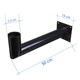 thumbnail of Poste de Pared de Acero Inoxidable Negro para Farola Solar UFO