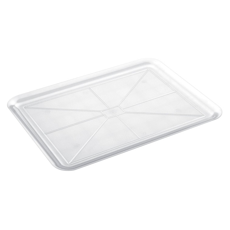 MONOUSO - Serviertablett Plastik "Tray" Transp. 50x37cm (24 Stück)