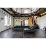 thumbnail of KAWOLA Sofá NELSON esquina sofá de cuero negro con extensión del asiento motorizado recamiere derecha