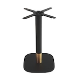 thumbnail of Pied de table PASSY - Noir et Doré - Base carrée - Coins arrondis