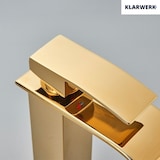 thumbnail of ROSA | Torneira de casa de banho cascata premium ouro brilhante | para cozinha em aço inox | Torneira  quadrada para lavatório design