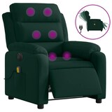 thumbnail of vidaXL Massagesessel Elektrisch Dunkelgrün Samt