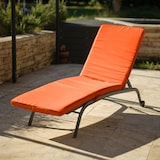 thumbnail of Coussin Bain de Soleil - Matelas pour Transat Déhoussable - 185x60x5cm - Orange