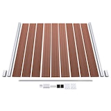 thumbnail of vidaXL WPC Zaun-Set 8 Quadrate + 1 Schräge 1484x186 cm Braun
