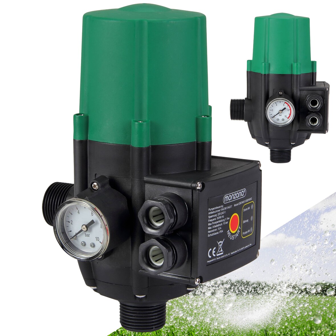 Monzana Pumpensteuerung ohne Kabel Automatisches Ein- und Ausschalten