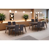 thumbnail of METRO PROFESSIONAL Chaise de restaurant rembourrée Valmy II, set de 2, bois/simili cuir, brun