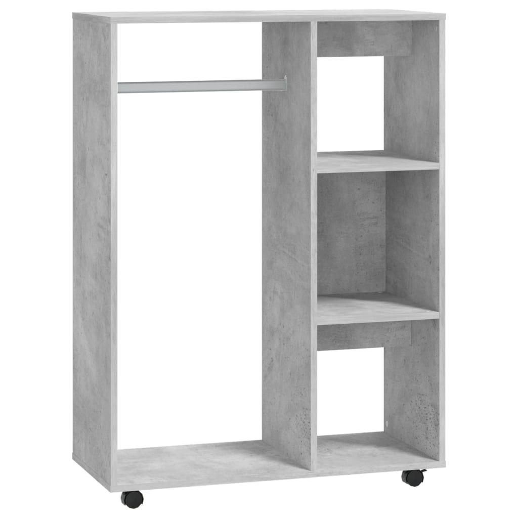 vidaXL Kleiderschrank Betongrau 80x40x110 cm Holzwerkstoff