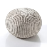 thumbnail of Oreste Luchetta Pouf URCHIN CREAM 100% cotone L.50 x P.50 x H.35 cm colore panna