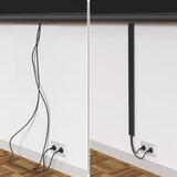 thumbnail of Magnetischer Kabelkanal 55cm Metall Schwarz