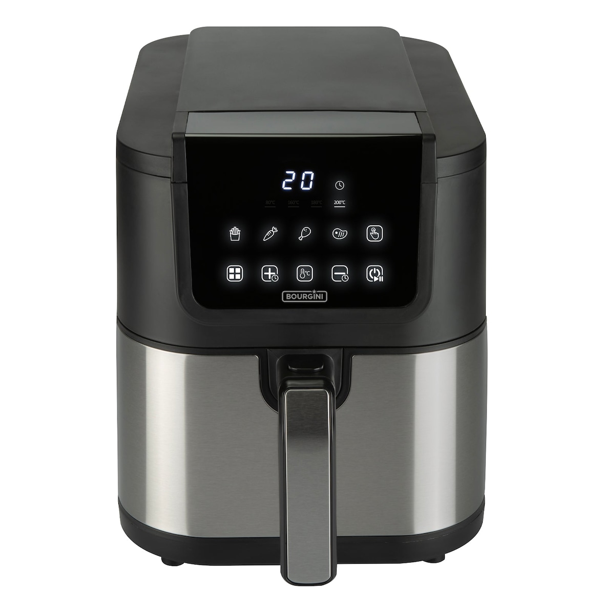 Freidora de aire sin aceite Bourgini 5 L Health fryer Slim con cesta de Cerámica ECO libre de PFAS