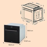 thumbnail of Illuminosa Smart Einbaubackofen 2800W 11 Funktionen App-Steuerung Schwarz