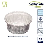 thumbnail of San Ignacio KINVARA - Juego de 10 Moldes de Flan de Aluminio 8,5x4cm